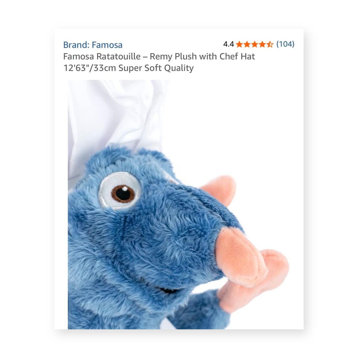 Remy the Chef Rat Plush