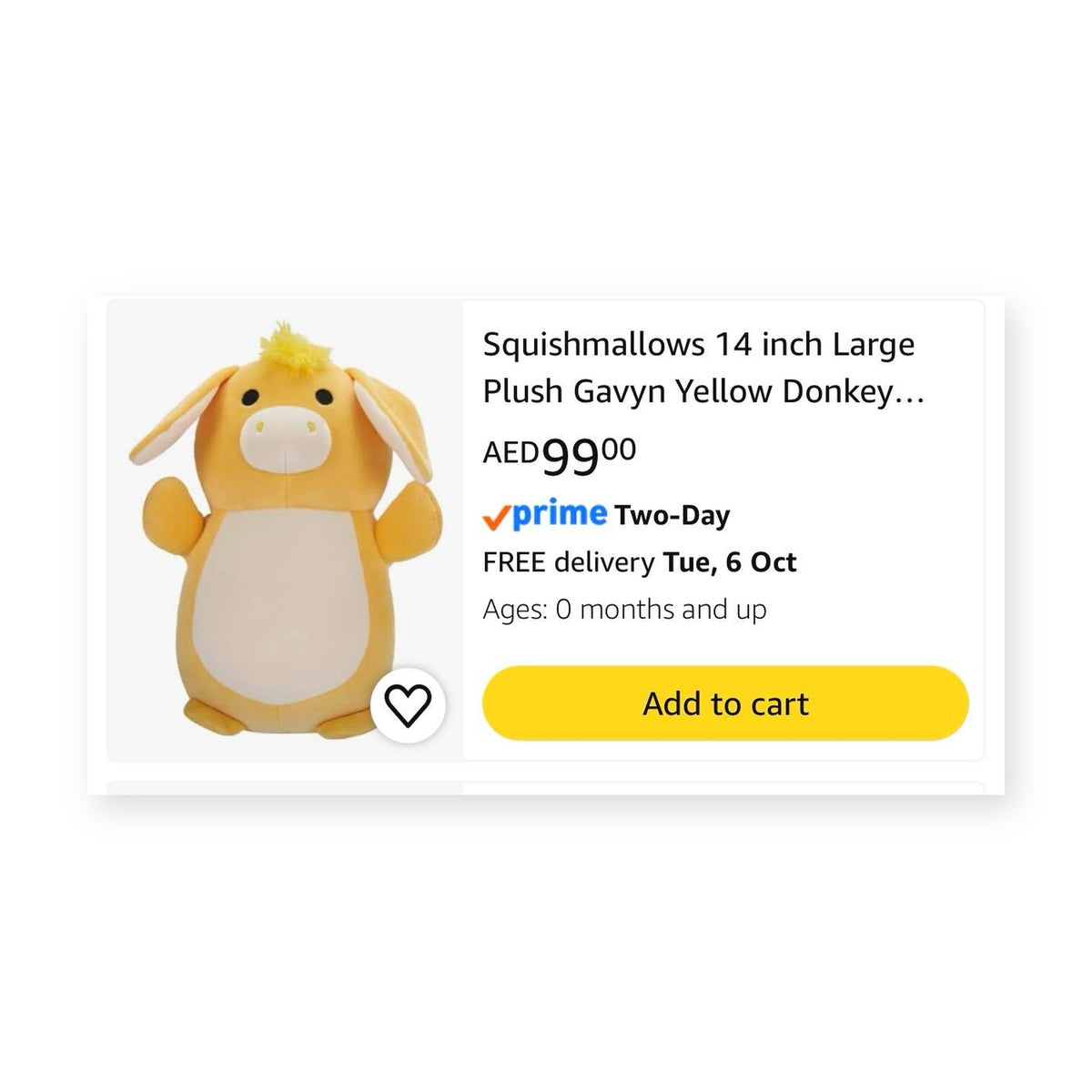 Squishmallows Donkey Plush