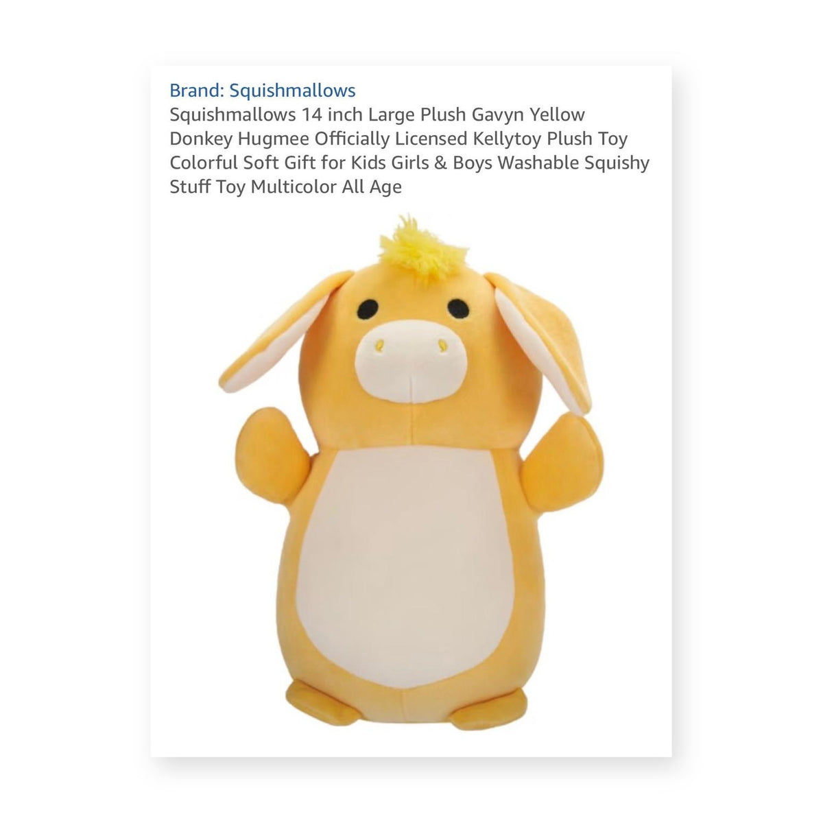 Squishmallows Donkey Plush